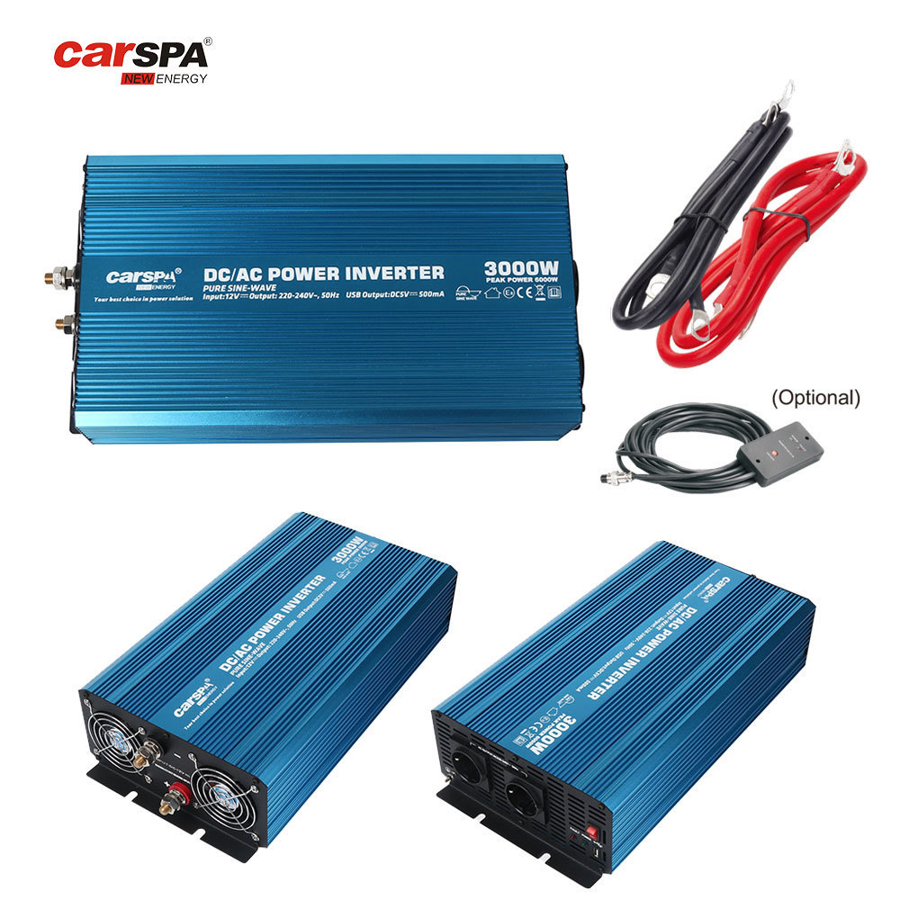 CARSPA 3KWh 24V Solar Panel Kit Complete Solar Power System with inverter Battery and Inverter for Home House Shed Farm RV Boat