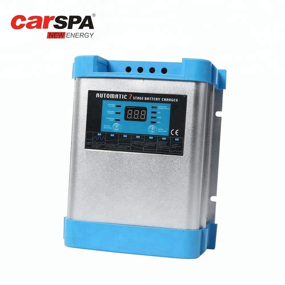 12V 24V  Battery Charger car Lithium ion LiFePO4 lead acid battery Charger 7 Stage Automatic Smart Marine Battery Charger