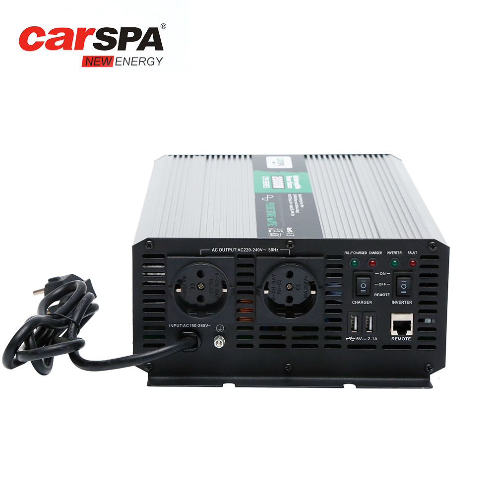 Inverter with charger CPS series dc 12V to ac 220V, 2000W, 15A pure sine wave power (CPS2000)