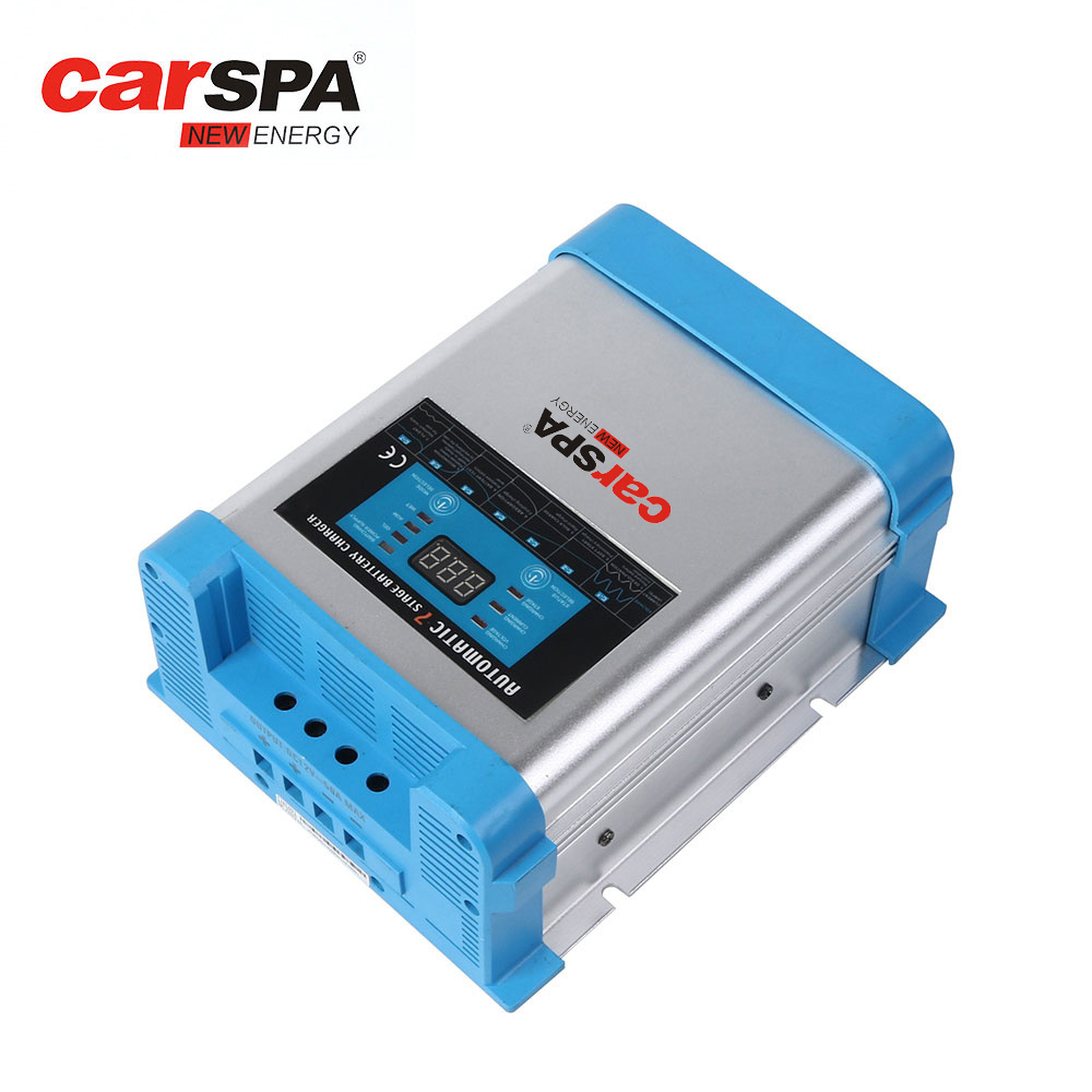 CARSPA 20A Fully-Automatic Smart Charger,12v 24v Car Battery Charger Solar Batteries Charge Battery Maintainer