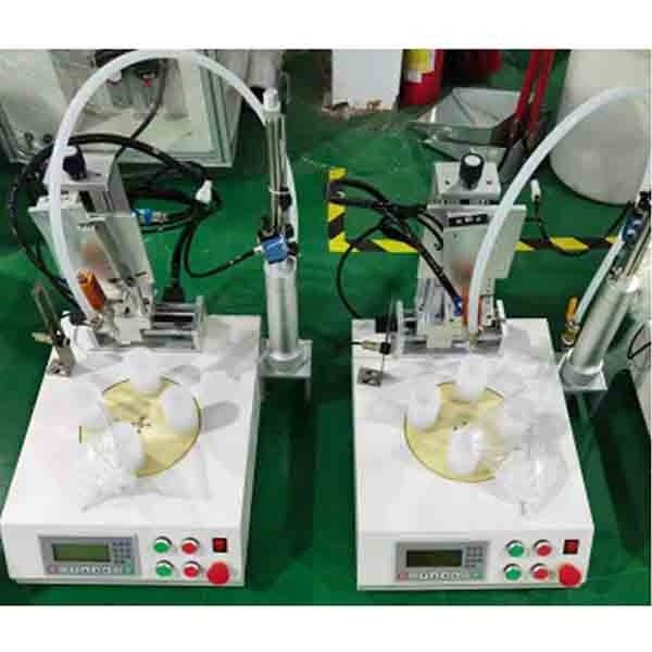 Desktop Single or quad stations glue dispenser three-aixs for LED bulb production assembly line Solder Paste Jet Dispenser