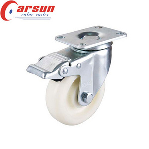 High Quality Nylon Caster Wheels For Trolley Castors Medium Heavy Duty Type Industrial caster wheel