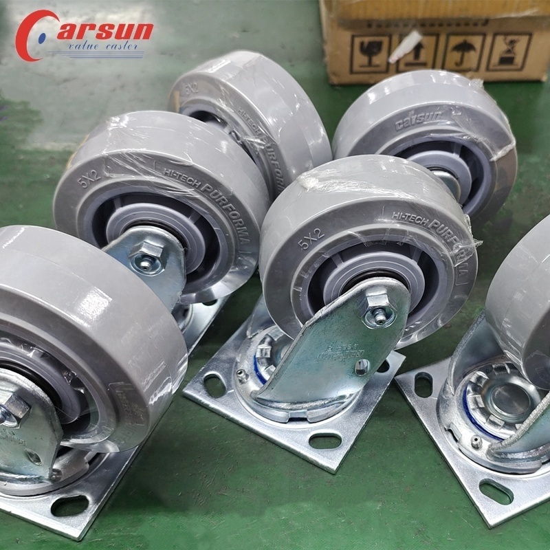 Wear Resistant TPR Thermoplastic Rubber Heavy Duty Caster Wheels factory workshop workbench caster wheel