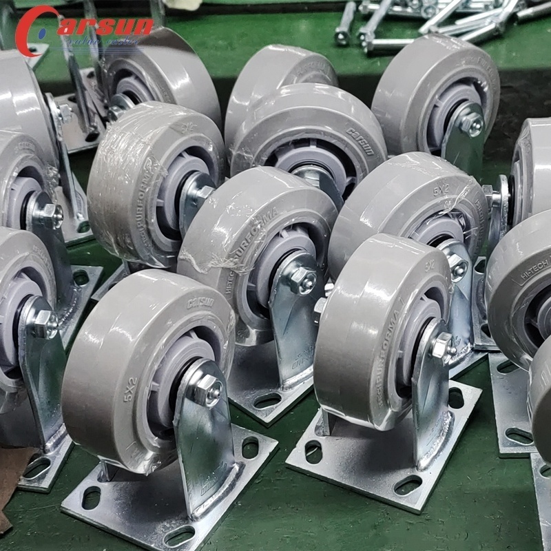 Wear Resistant TPR Thermoplastic Rubber Heavy Duty Caster Wheels factory workshop workbench caster wheel