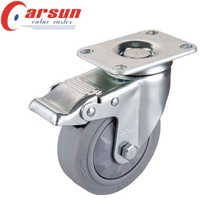 3inch 3.5inch 4inch 5inch Wheel Diameter Cart Caster Wheels Lockable Swivel Casters