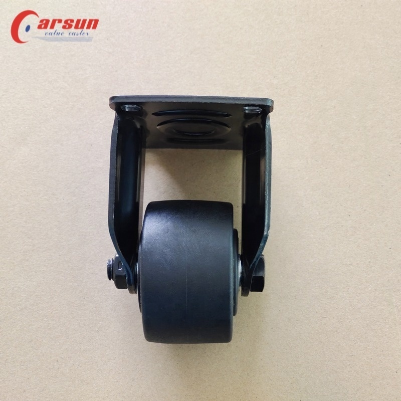 Customized Low Gravity Casters 3 Inch Black Nylon wheel rigid Caster High Load Casters