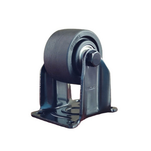 Customized Low Gravity Casters 3 Inch Black Nylon wheel rigid Caster High Load Casters