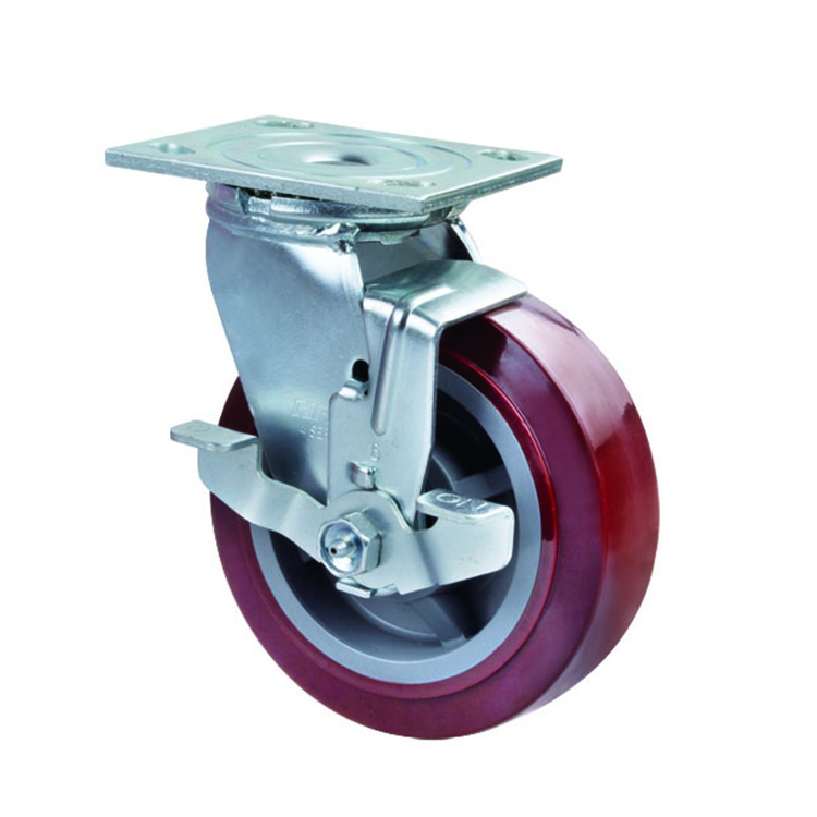 Heavy Duty 4/5/6/8 inch castors Swivel & Rigid Nylon/PU/TPR Industrial Caster Wheels