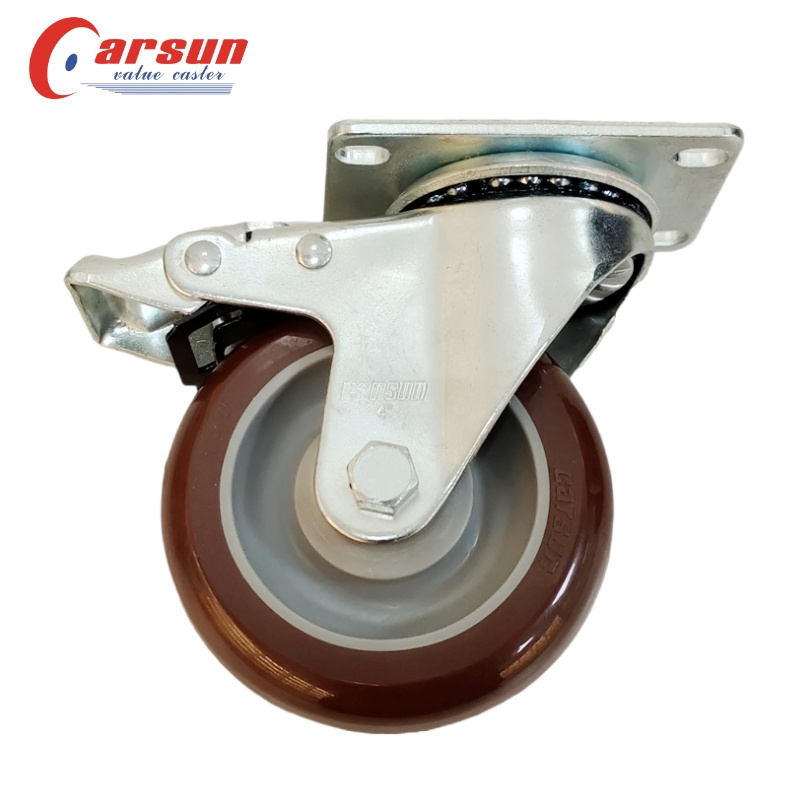 Swivel caster Polyurethane Wheels Medium industrial Castors