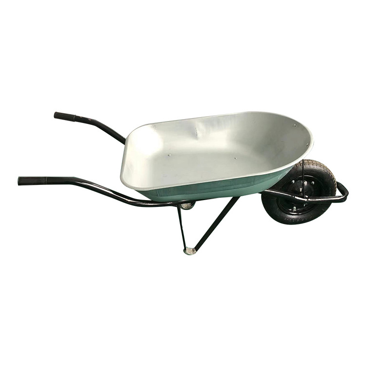 Durable Construction Metal Tray Decorative Garden Large Heavy Duty Wheelbarrow