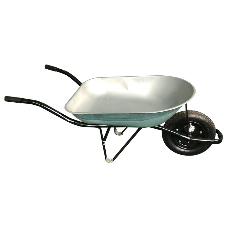 Durable Construction Metal Tray Decorative Garden Large Heavy Duty Wheelbarrow