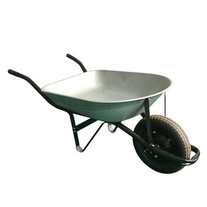 Durable Construction Metal Tray Decorative Garden Large Heavy Duty Wheelbarrow