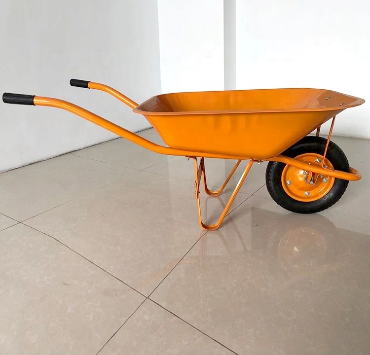 Hot Sale Heavy Duty Wheelbarrow Building Construction Wheelbarrow with Metal Tray