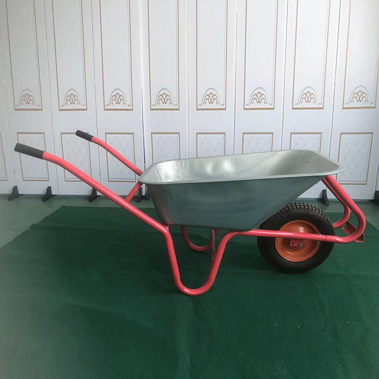 Mining and Garden Building Tool Cart Metal Wheelbarrow with One Wheel