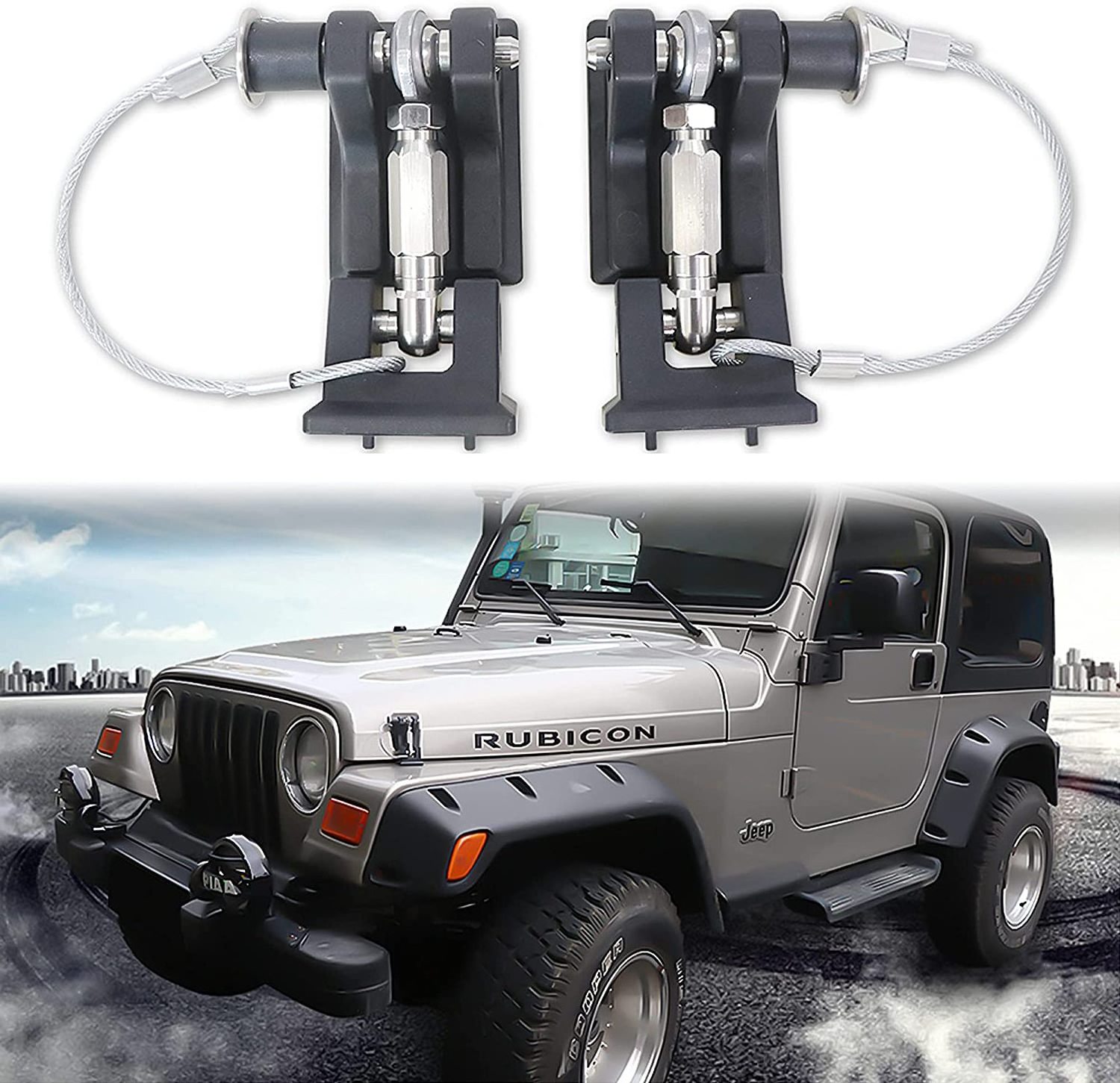 Special Material Hood Latch Catches for Jeep Wrangler TJ 96-07