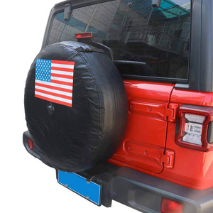 Cartaoo 32" Soft Spare Tire Cover with Back-up Camera for Jeep Wrangler JL 2018-2024