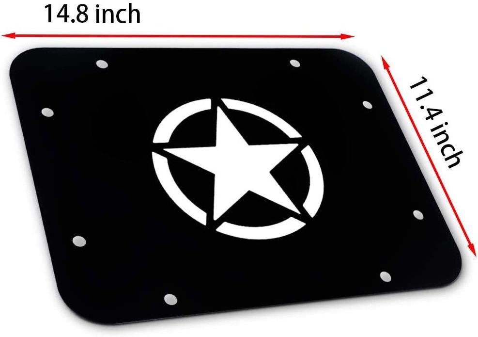 High-quality Spare Tire Carrier Delete Filler Plate Tailgate Plate Cover Tailgate Filler Plate for Jeep Wrangler Jk 07-17/2door