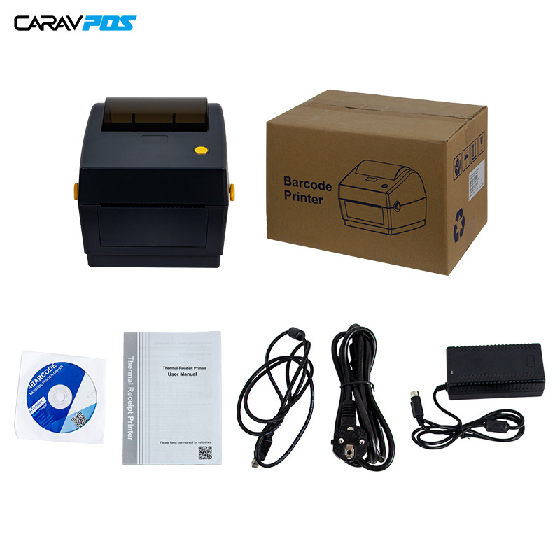 High Quality Double-walled Clamshell Design USB 203 DPI Thermal Printer Receipt Label Barcode Plastic Printers