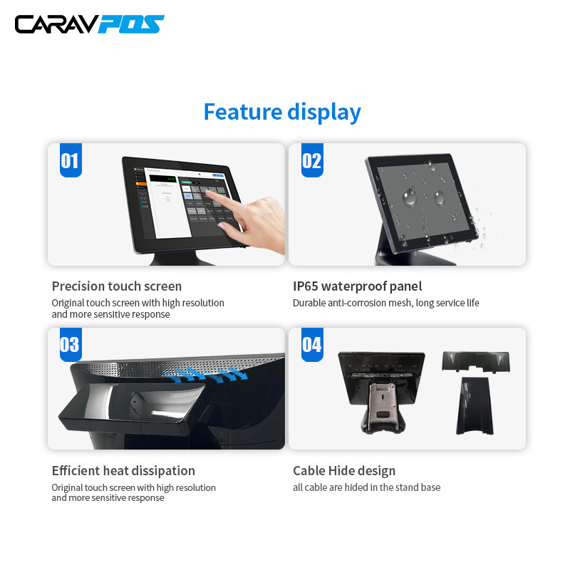 15inch all in one touch screen pos system cash payment machine electronic machine automatic cash register