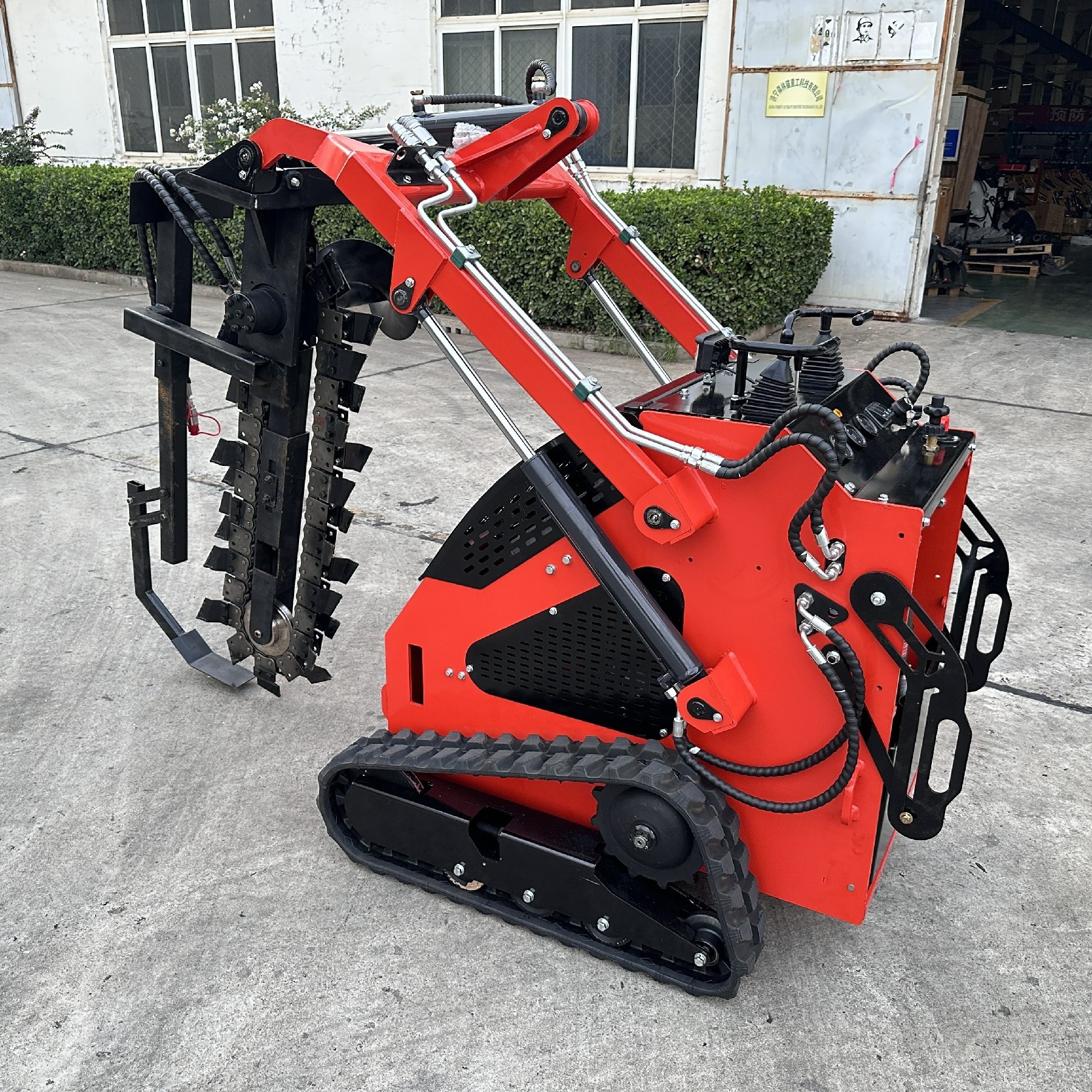 EPA diesel/gasoline wheel tracked mini loader mini skid steer loader minicargador with attachments