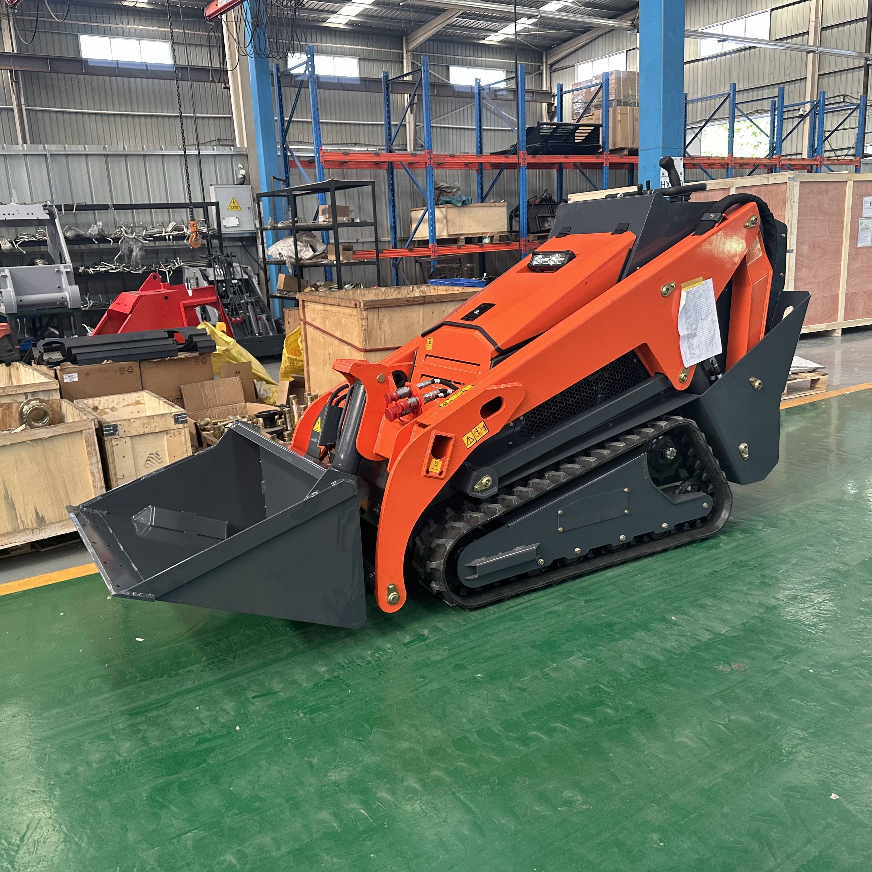 Small Skid Loader EPA Euro5 Chinese Loader Manufacturer Use Warehouse Farm Mini Crawler Tracked Skid Steer Loader Compact