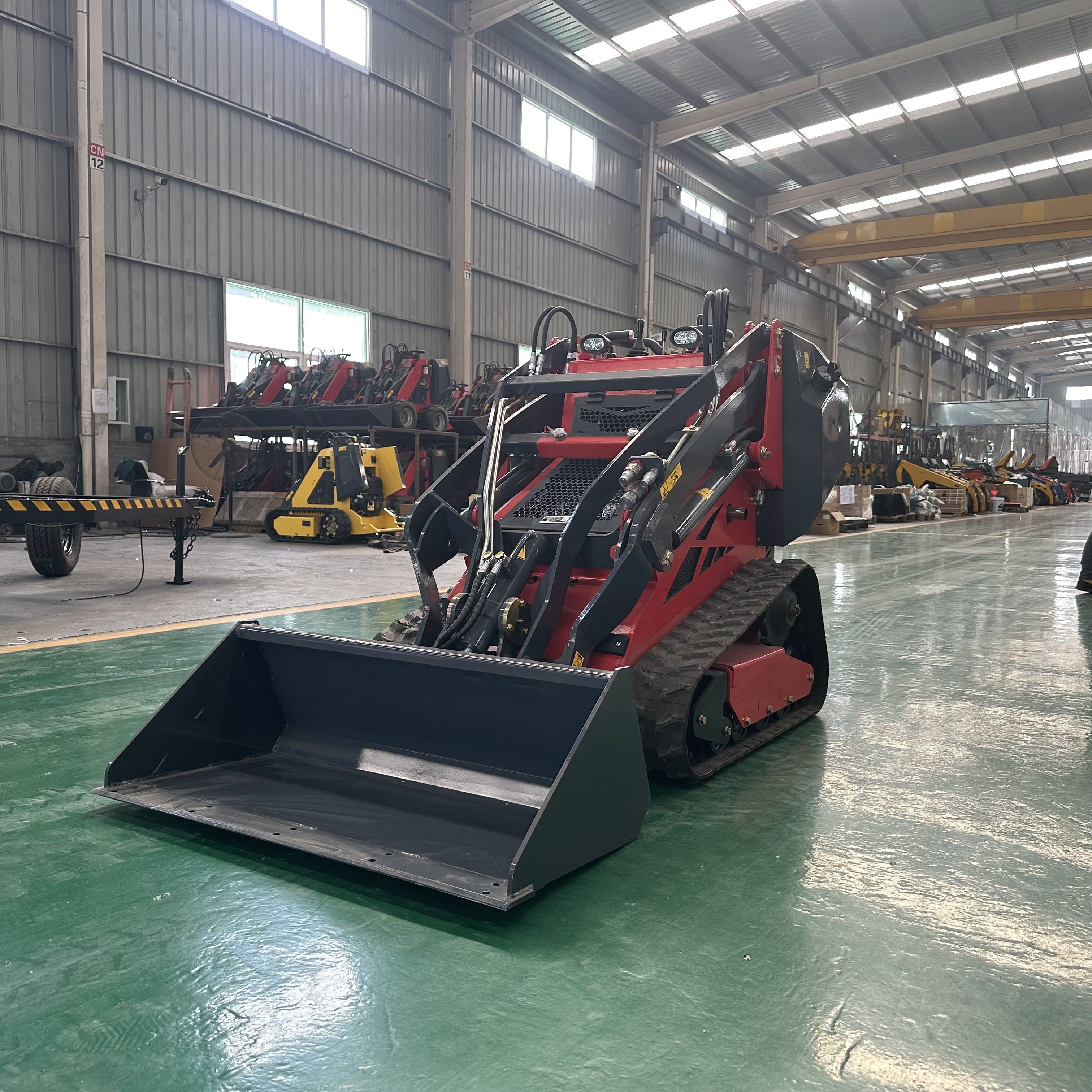 Small Skid Loader EPA Euro5 Chinese Loader Manufacturer Use Warehouse Farm Mini Crawler Tracked Skid Steer Loader Compact