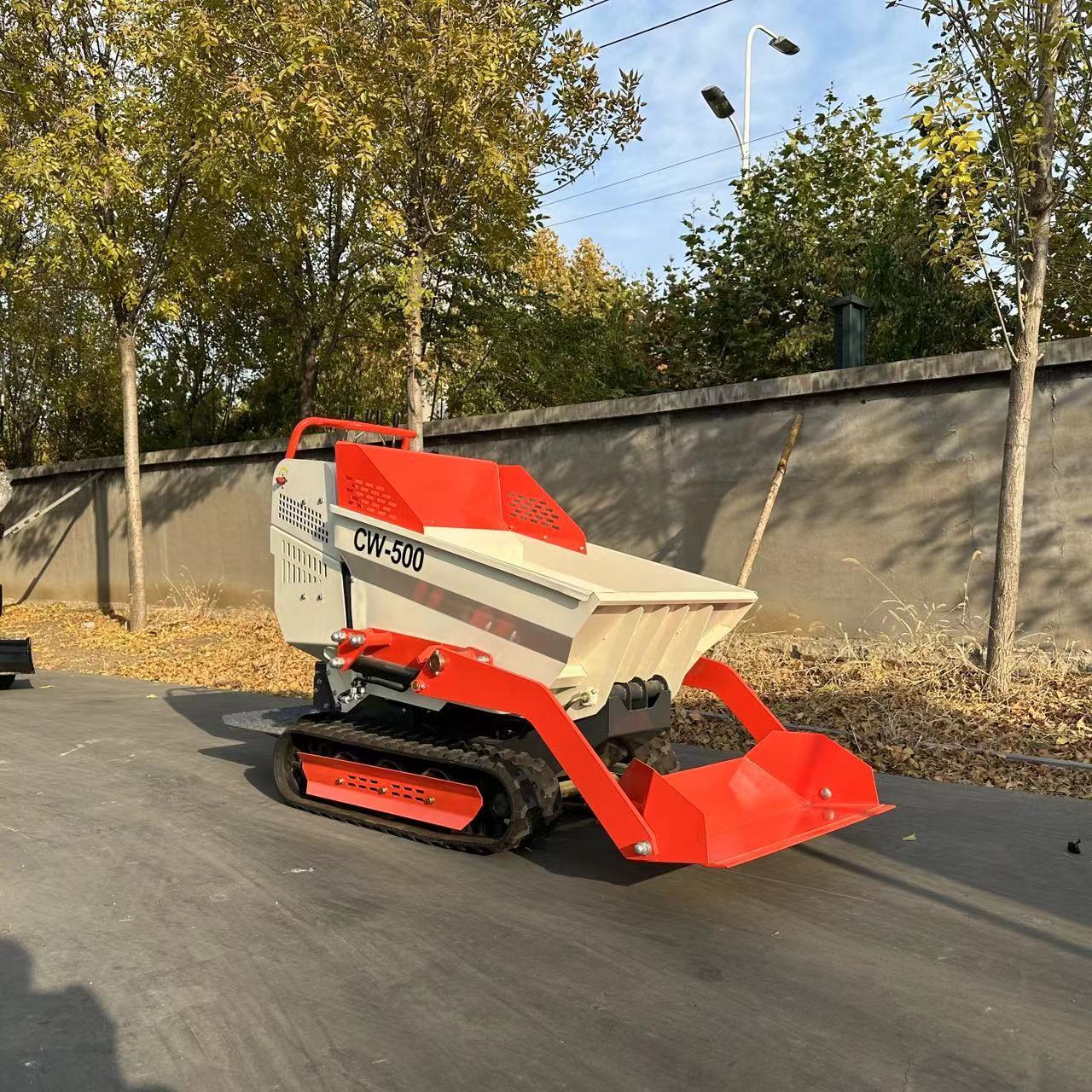 Free Delivery Garden farm Track Lifting function MiniDumper 500KG Small Crawler Dumper 500KG 1000KG Mini Dumper