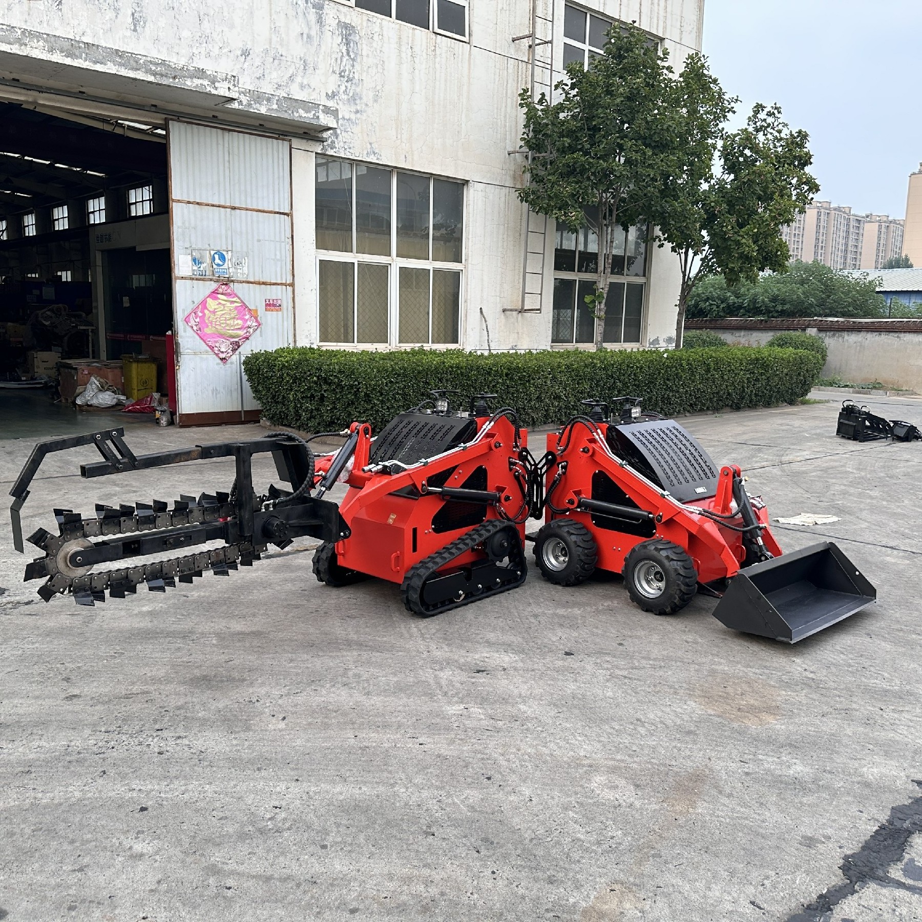 EPA diesel/gasoline wheel tracked mini loader mini skid steer loader minicargador with attachments