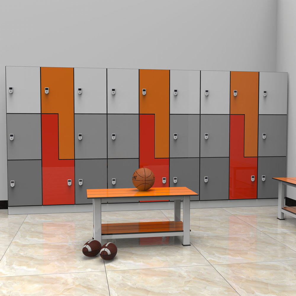 Durable Waterproof  Lockers For Gym Fitness Club Changing Room Staff Personal Lockers Staff Cabinet