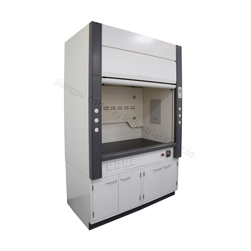 Laboratory All Steel Fume Hood Cupboard Monitor in the Cabinet Fume Hood Laboratory