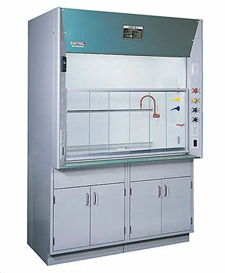 Laboratory All Steel Fume Hood Cupboard Monitor in the Cabinet Fume Hood Laboratory