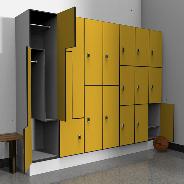 Cartmay Industrial Locker Entryway Storage Key Open Lockers With Locker Room Benches