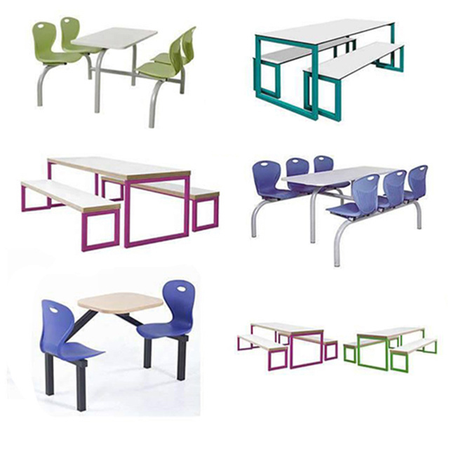 Modern Cafeteria Dinner Table And Chair School Furniture Simple Design Folding Canteen Tables And Chairs Set