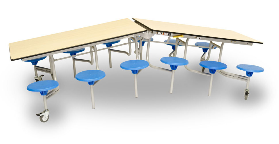 Modern Cafeteria Dinner Table And Chair School Furniture Simple Design Folding Canteen Tables And Chairs Set