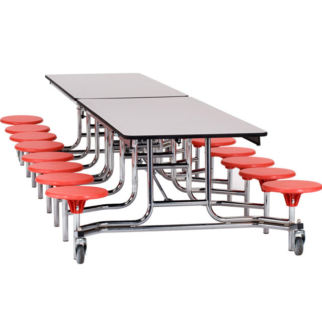 Modern Cafeteria Dinner Table And Chair School Furniture Simple Design Folding Canteen Tables And Chairs Set