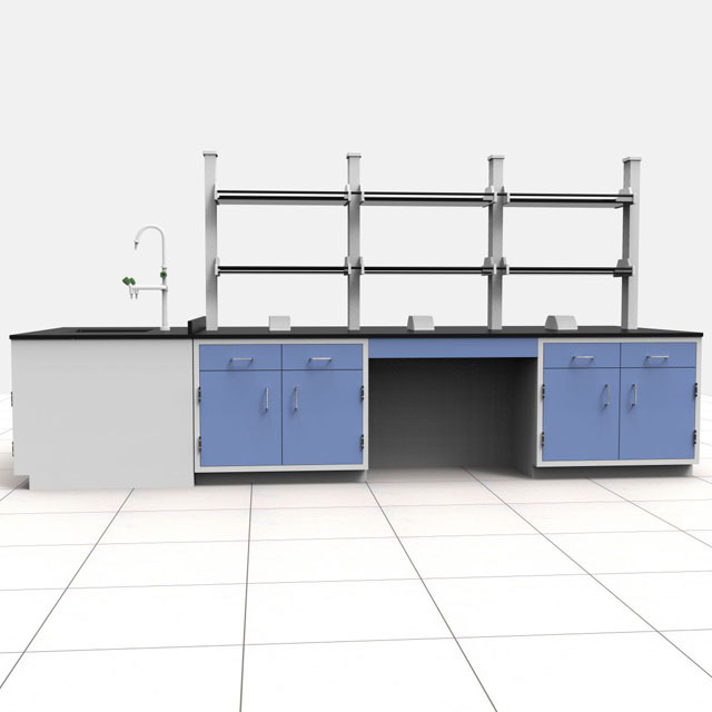 School Supplies Medical Science School Pathology Laboratory Furniture Cabinets and Table Chemical Resistant Worktop Modern 1 Set