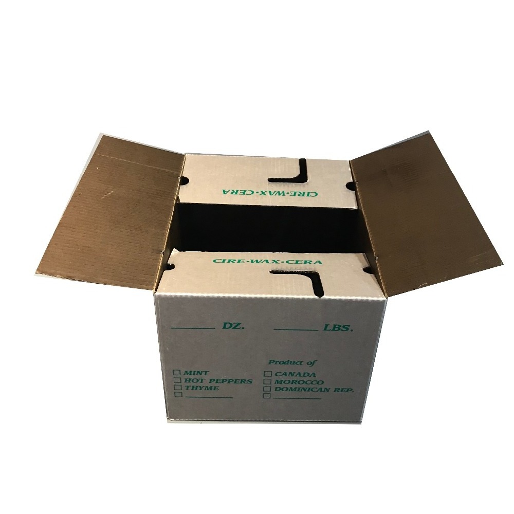 Manufacturer Corrugated Paper Wax Coated Cardboard Carton Box