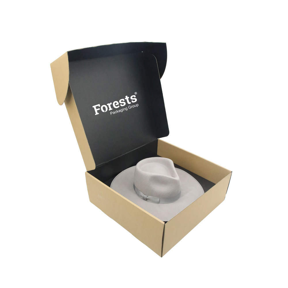 Customized Colored Printed Mailer Shipping Folding Durable hat boxes wholesale hat packaging box panama hat box