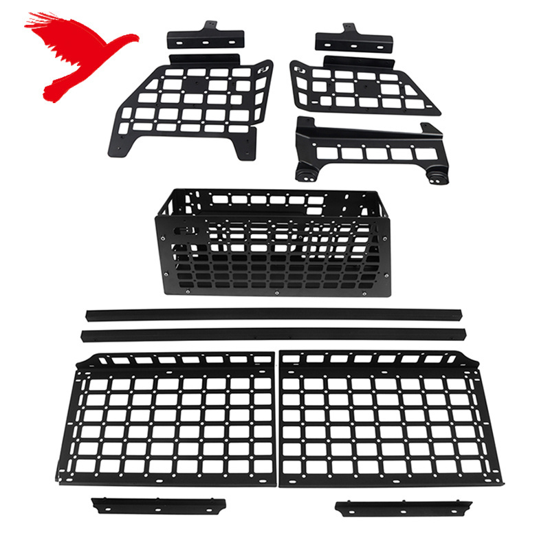 Car Accessories Rear Boot Trunk Luggage Storage Box Organizer Tray Molle Panel Kit For Toyota FJ Cruiser 2006-2022