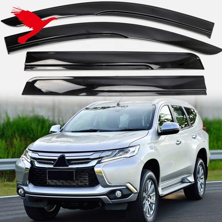 Car Accessories Side Window Wind Deflectors Visors For Mitsubishi Pajero Sport, Montero Sport, Shogun Sport 2016-2024