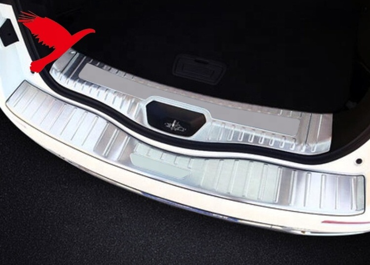 Stainless Steel Car Accessories Rear Boot Bumper Guard Sill Plate Protector for Renault Koleos, Samsung QM6 2016-2019