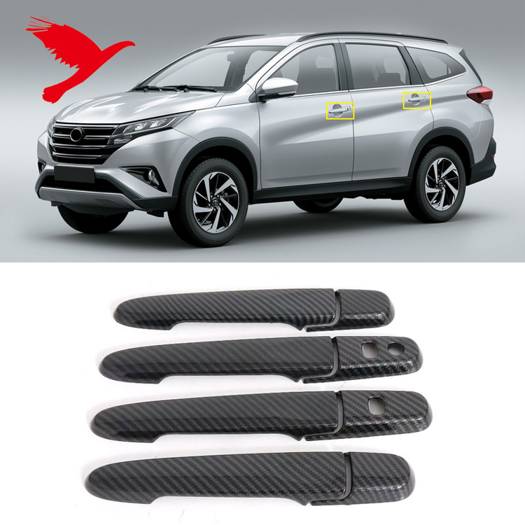 Car Side Door Handles with Smart Key Holes Decor Cover ABS 8PCS for Toyota Rush for Perodua Aruz for Daihatsu Terios 2018-2020