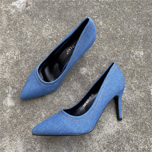 Women's high heels sexy pointed closed toe high heels 3 inches (about 8 cm) heel