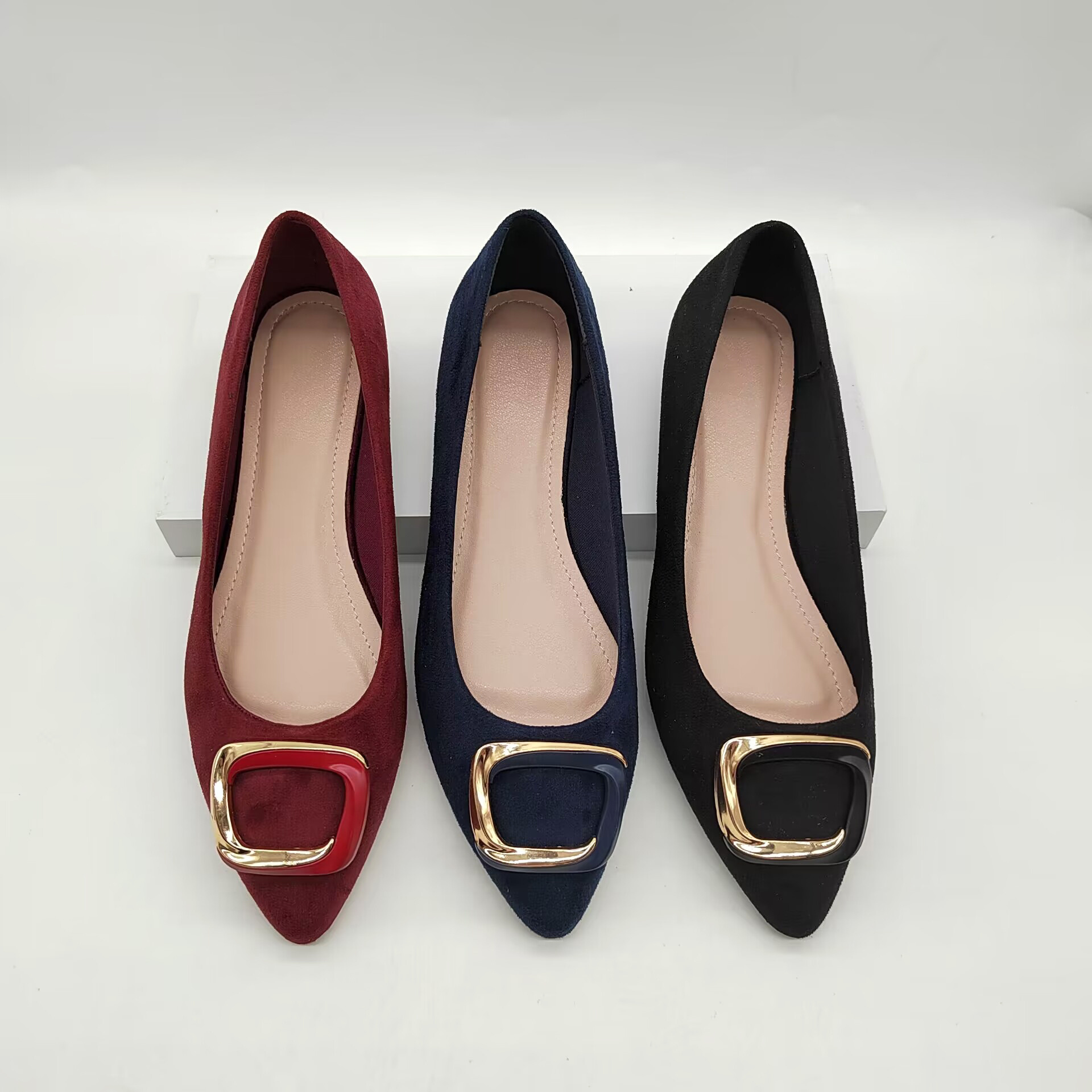 lady flat shoes fashion top selling style for customer comfortable insole and high quality shoes