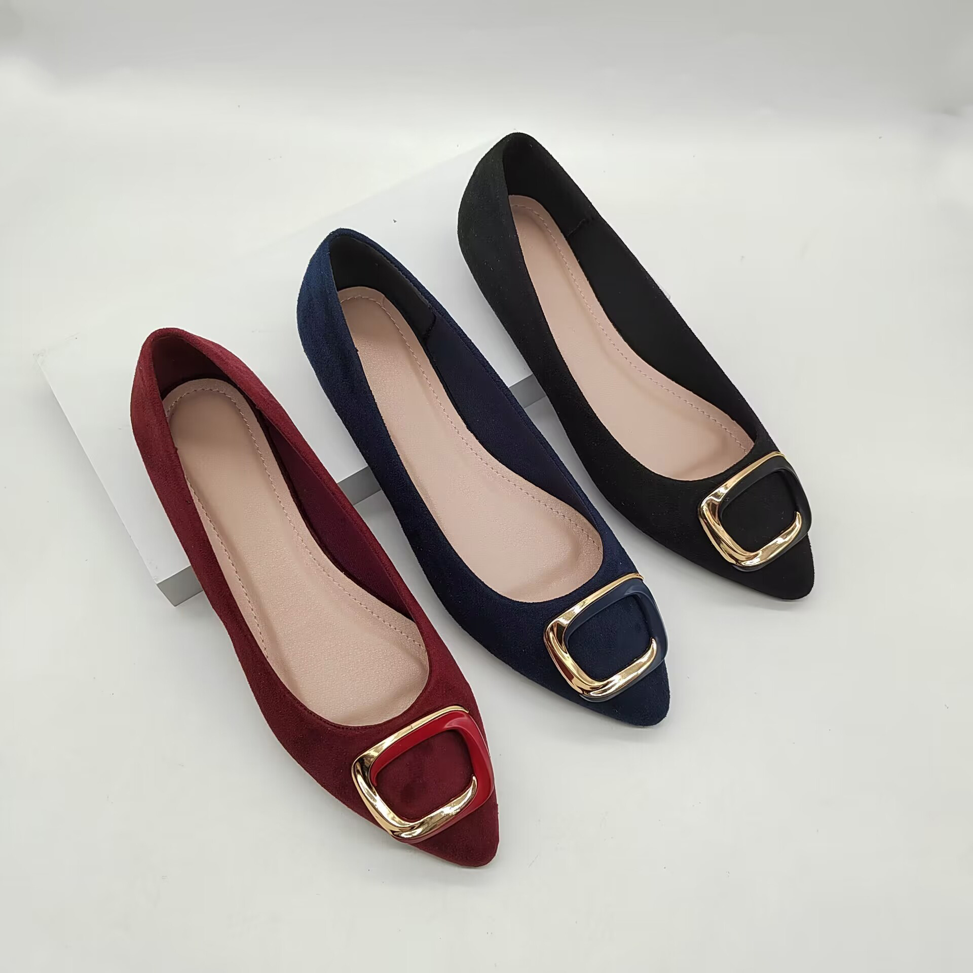 lady flat shoes fashion top selling style for customer comfortable insole and high quality shoes