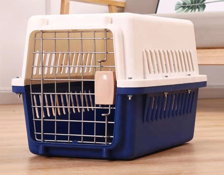 BunnyHi PET039 Pet Accessories Portable Travel Dog Carriers Cat Pet Cages With Metal Wire Ventilation