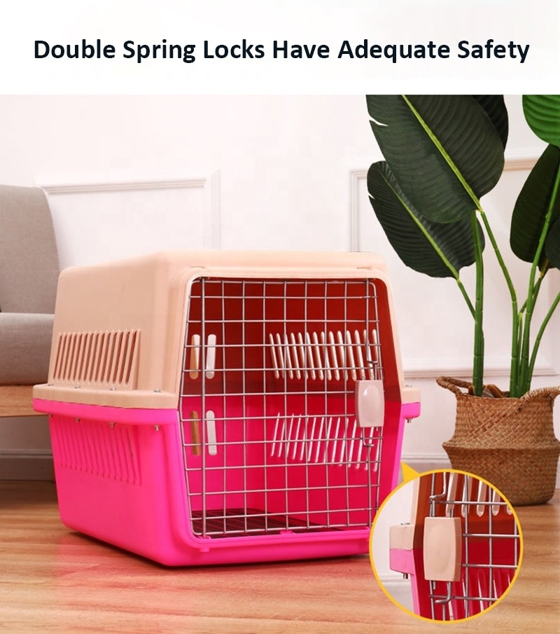 BunnyHi PET039 Extra Large Travel Pet Cages Portable Cat Dogs Pet Carriers For Short Trips