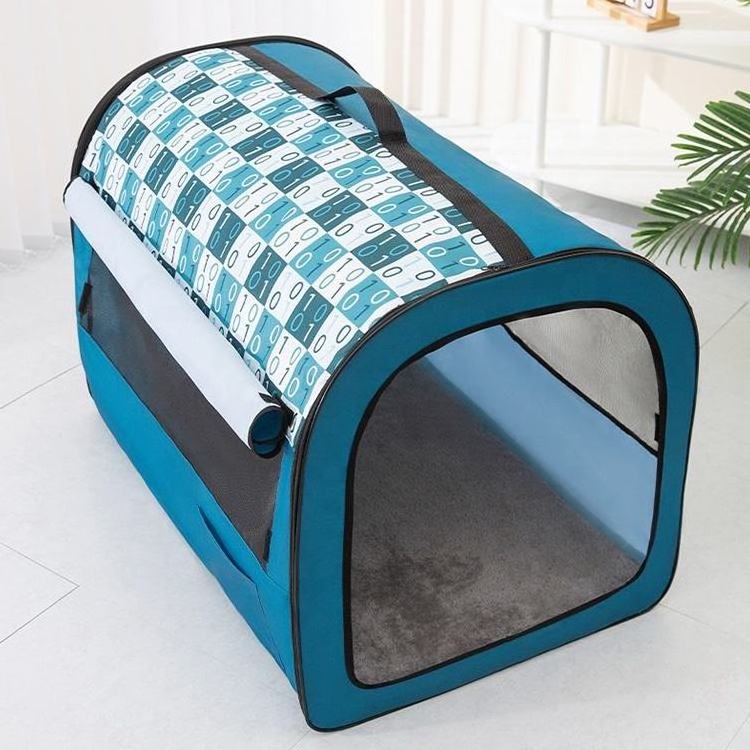 BunnyHi PET047 Indoor And Outdoor Pet Carriers Travel Products Cat House Dog Cage