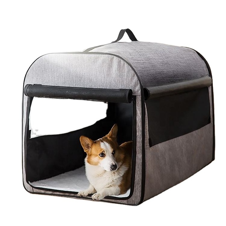 BunnyHi PET047 Foldable Custom Color And Logo Pet Carrier Bag Portable Dog Crate For Dogs Cats