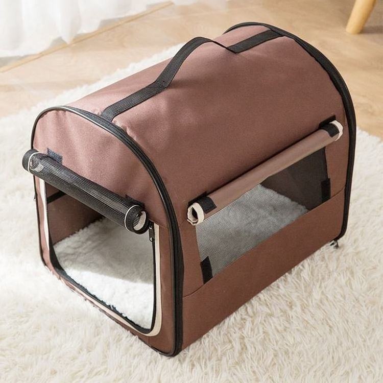 BunnyHi PET047 Foldable Custom Color And Logo Pet Carrier Bag Portable Dog Crate For Dogs Cats